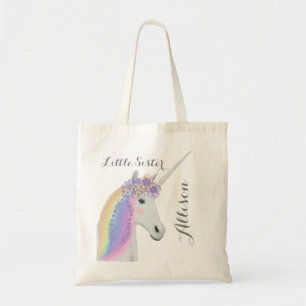 Tote Bag Imaginaire des fleurs arc-en-ciel de la petite soe