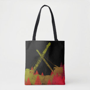 Tote Bag Imaginaire du mécanicien d'exploitation de grue co