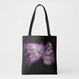 Tote Bag Imaginaire fée mystique magique Art fées violettes