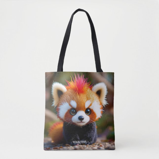 Tote Bag Imaginaire mignon Panda Red Hai (Devant)