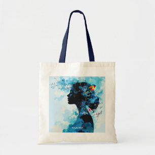 Tote Bag Imaginaire mignon printemps fille oiseau