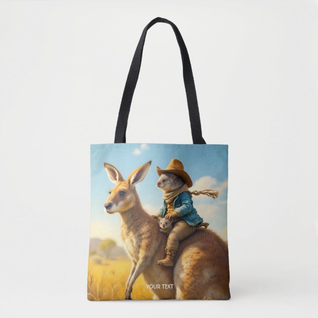 Tote Bag Imaginaire mignon Wombat Kangaroo Koala (Devant)