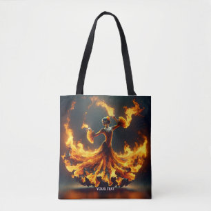 Tote Bag Imaginaire Mignonne Flamenco Fille Danser
