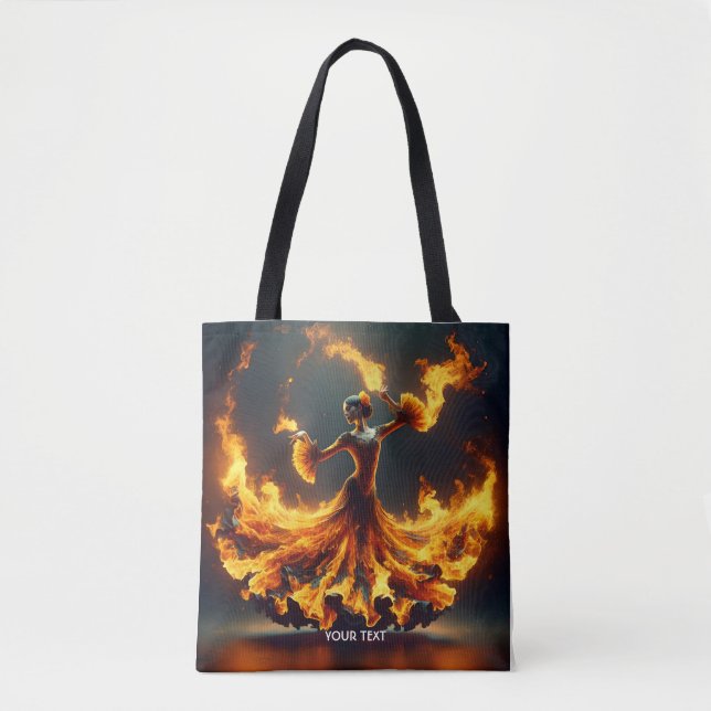 Tote Bag Imaginaire Mignonne Flamenco Fille Danser (Devant)