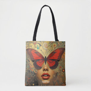 Tote Bag Imaginaire Mignons Papillons Abstraits yeux