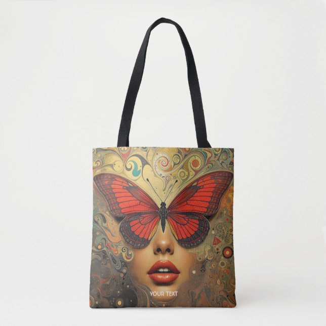 Tote Bag Imaginaire Mignons Papillons Abstraits yeux (Devant)