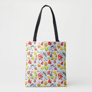 Tote Bag Imaginaire Monde sur papier à notes linéaires
