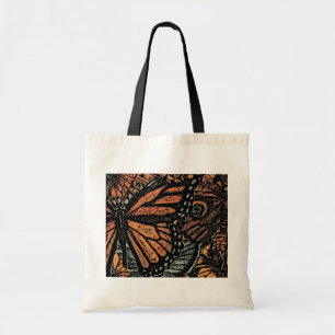 Tote Bag Imaginaire papillon orange art abstrait