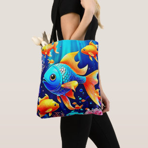 Tote Bag Imaginaire Poisson Conception de nage