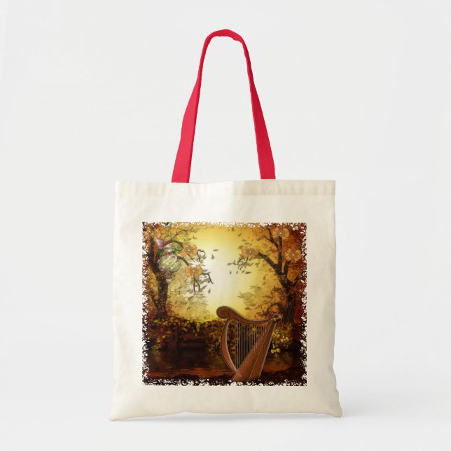 Tote Bag Imaginaire solaire d'automne (Devant)
