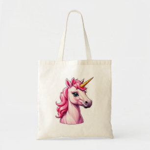 Tote Bag Imaginaire Unicorne rose