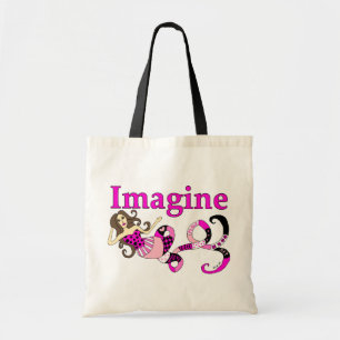 Tote Bag Imaginez l'édition rose de sirène
