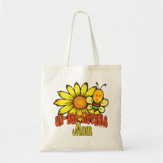 Tote Bag Imcroyable Maman Fleurs de soleil et Abeille