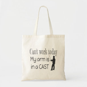 Tote Bag Impossible de travailler Humour de pêche