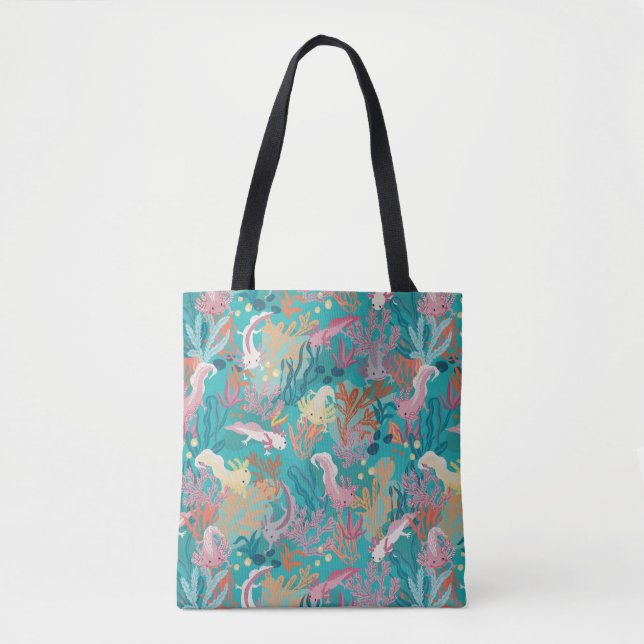 Tote Bag Impression Axolotl (Devant)