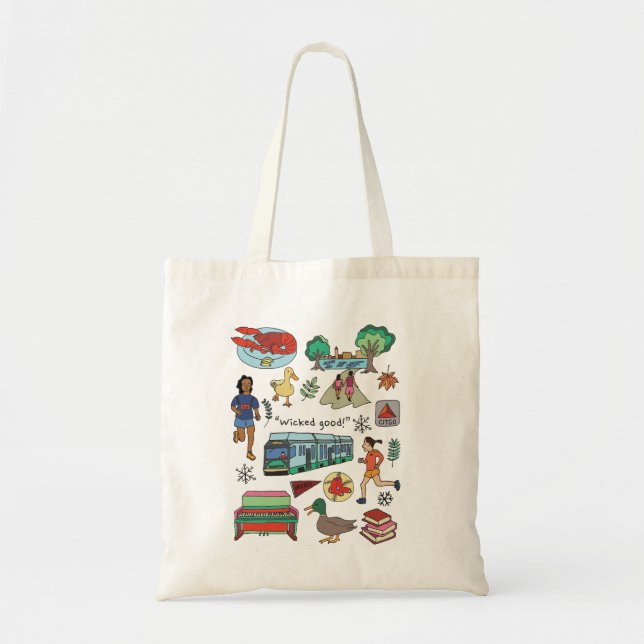Tote Bag Impression Boston de ville (Devant)