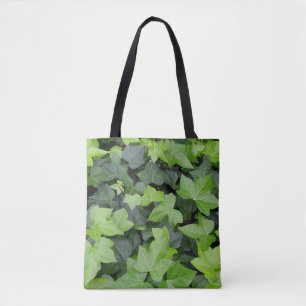 Tote Bag Impression botanique verte Ivy