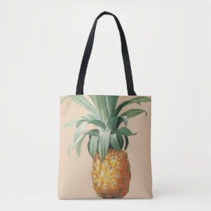 Tote Bag Impression botanique vintage d'ananas
