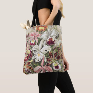 Tote Bag Impression botanique vintage d'orchidée par Ernst