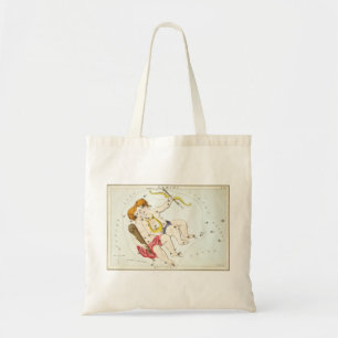 Tote Bag Impression d'antiquité Gemini Constellation Mirror