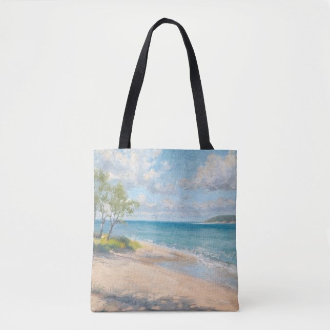 Tote Bag Impression d'art de plage Fine Art Coastal Breeze (Devant)