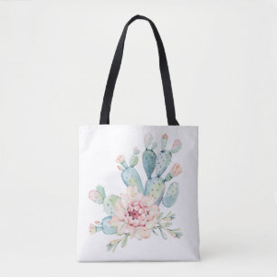 Tote Bag Impression de cactus à poires