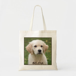 Tote Bag Impression de chien de gros plan adorable