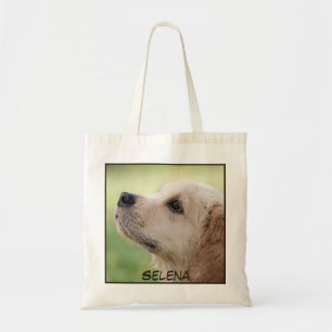 Tote Bag Impression de chien de gros plan adorable