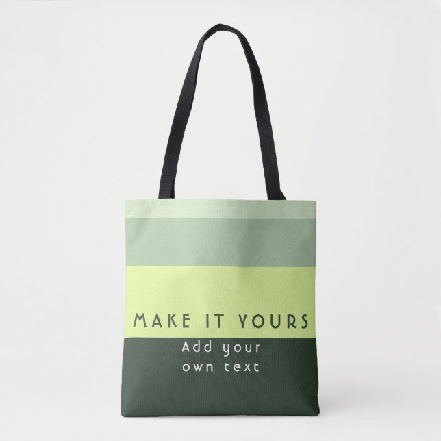 Tote Bag Impression de citation personnalisée moderne (Devant)
