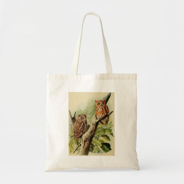 Tote Bag Impression de hibou (Devant)