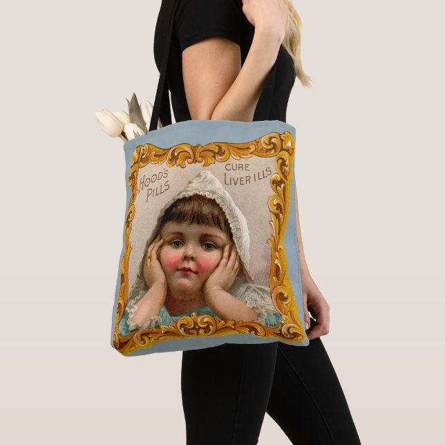 Tote Bag Impression de la carte de commerce Hoods Pills dan (De près)