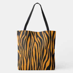 Tote Bag Impression de la Zèbre orange Princeton