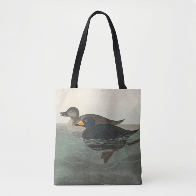 Tote Bag Impression de Macreuse noire d'Audubon : Canard cô (Devant)