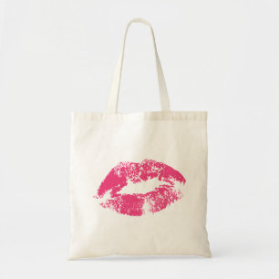 Tote Bag Impression Des Lèvres Rouges