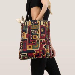 Tote Bag Impression du Motif Wari précolombien Central Ande