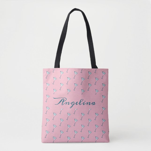 Tote Bag Impression martini personnalisable fourre-tout (Devant)
