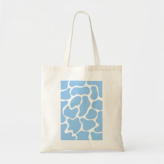 Tote Bag Impression minimaliste de vache bleue