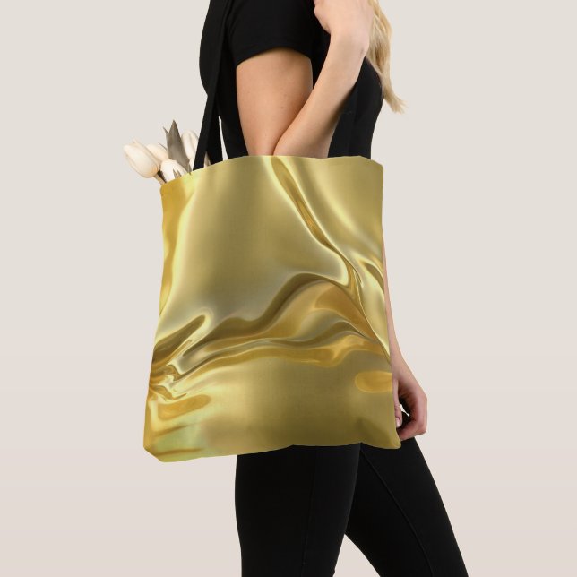 Tote Bag Impression numérique Liquide Gold (De près)