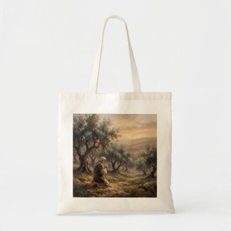Tote Bag Impression sur toile Jésus priant dans le jardin d