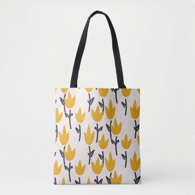 Tote Bag Impression Tulipe simple (Devant)