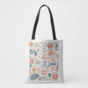 Tote Bag Imprimantes de Doodle Whimsical Infuse votre espac