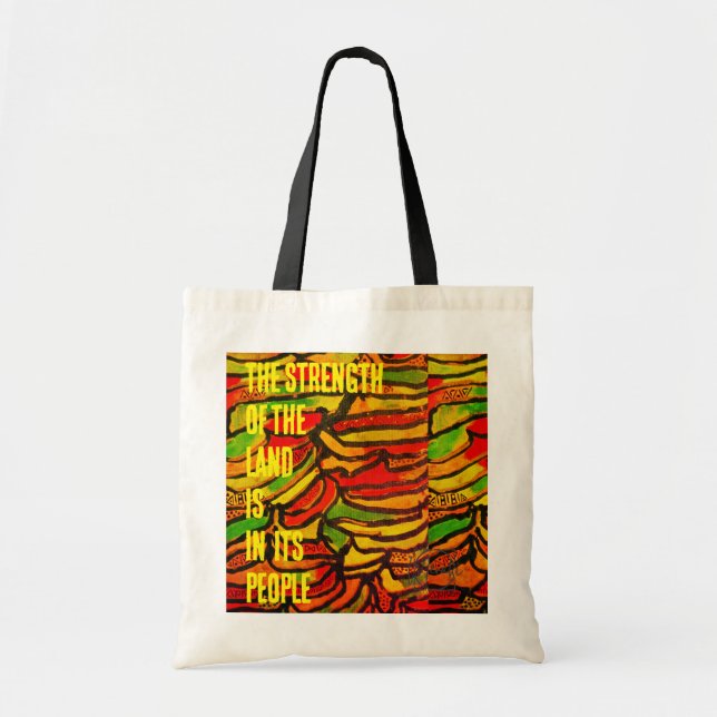 Tote Bag Imprimé Congo la force de la terre  (Devant)