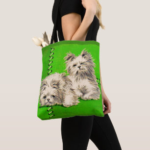 Tote Bag imprimé de chiens de couverture mignons