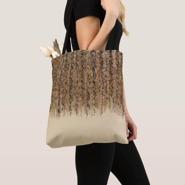 Tote Bag Imprimé Glam Abstrait Safari Exotique Moderne (De près)