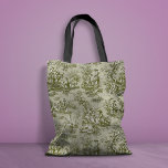 Tote Bag Imprimé vintage vert gris toile de jouy<br><div class="desc">Sac fourre-tout vintage vert gris de jouy imprimé. Ce sac vintage de toile de jouy s'inspire du design exquis des paysages de campagne français. Ces gravures Toile sophistiquées sont une rage permanente en ce moment, ces modèles allient charme traditionnel et style contemporain. Elles sont classiques et intemporelles avec des couleurs...</div>