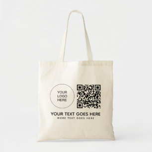 Tote Bag Imprimerie frontale Logo de la société Code QR Épi
