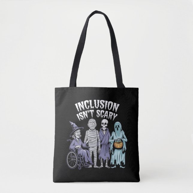 Tote Bag Inclusion drôle n'est pas effrayant Professeur Hal (Devant)