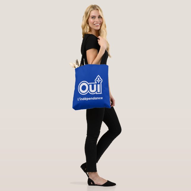 Tote Bag Indépendance du Québec OUI (Sur le modèle)