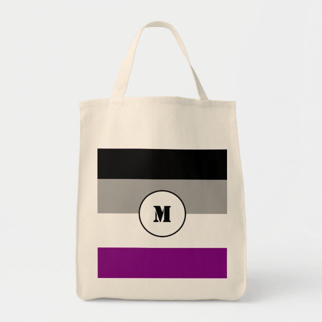 Tote Bag Indicateur d'asexualité personnalisé (Devant)