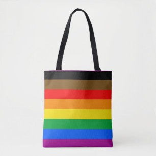Tote Bag Indicateur de la fierté LGBTQ (8 bandes)